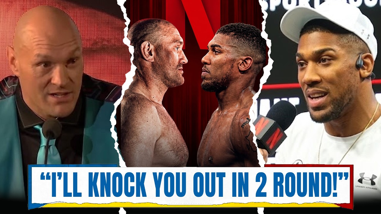 Tyson Fury vs Anthony Joshua | PRESS CONFERENCE & Face Off | Netflix Boxing