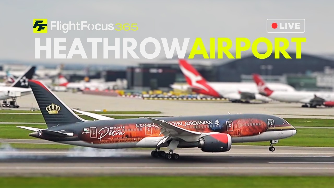 Heathrow Airport Live - Monday 3rd August 2026