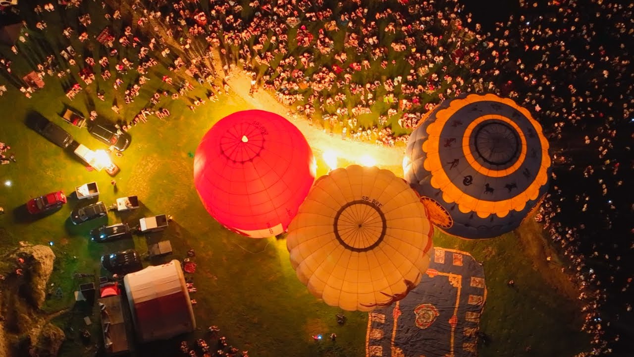 OGNIE, ŚWIATŁA, DYMY - Mavic 3 + FPV || BALONIADA 2022 - ZAMEK OGRODZIENIEC