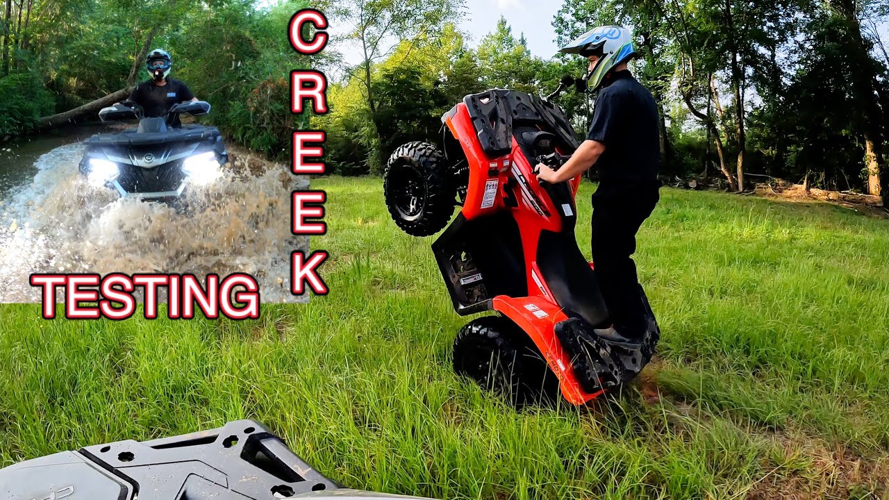 New Gen CFORCE 500 vs 600 Creek Riding Full Send Action