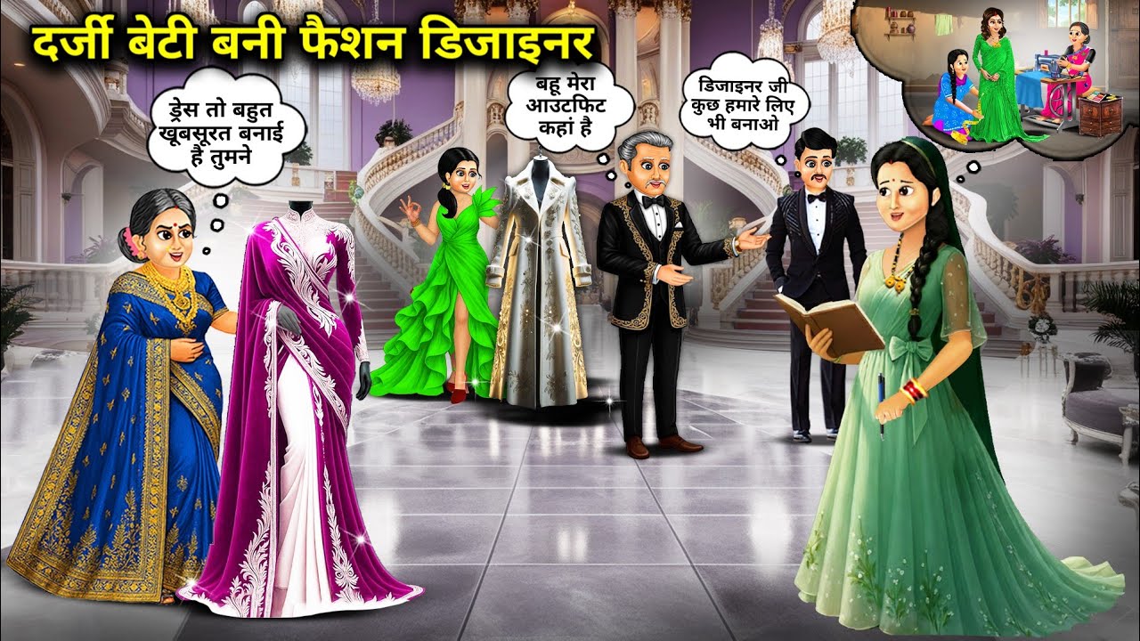 गरीब दर्जी की बेटी बनी अमीर ससुराल की फैशन डिजाइनर || Tailor's daughter becomes a fashion designer |