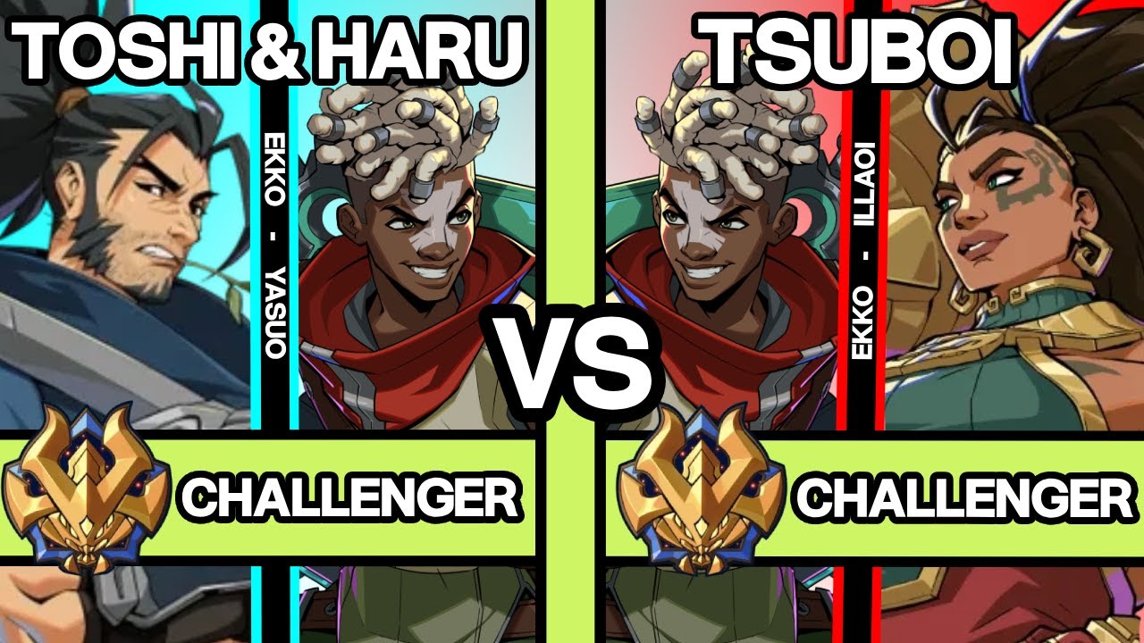 2XKO ▰ RANK 1 DUO TOSHI & HARU (Ekko-Yasuo) vs TSUBOI (Ekko-Illaoi) ▰ 2XKO Pro Replays