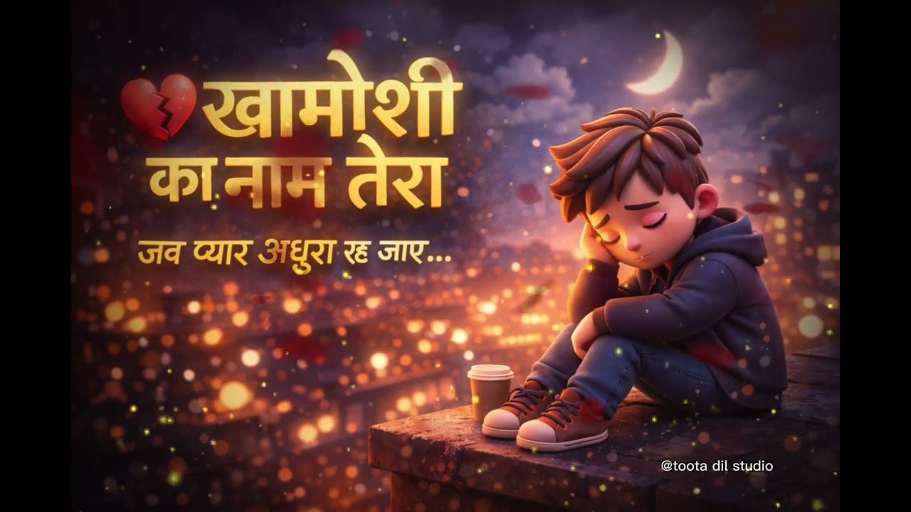 खामोशी का नाम तेरा 💔 | Sad Hindi Song | Emotional Breakup Song
