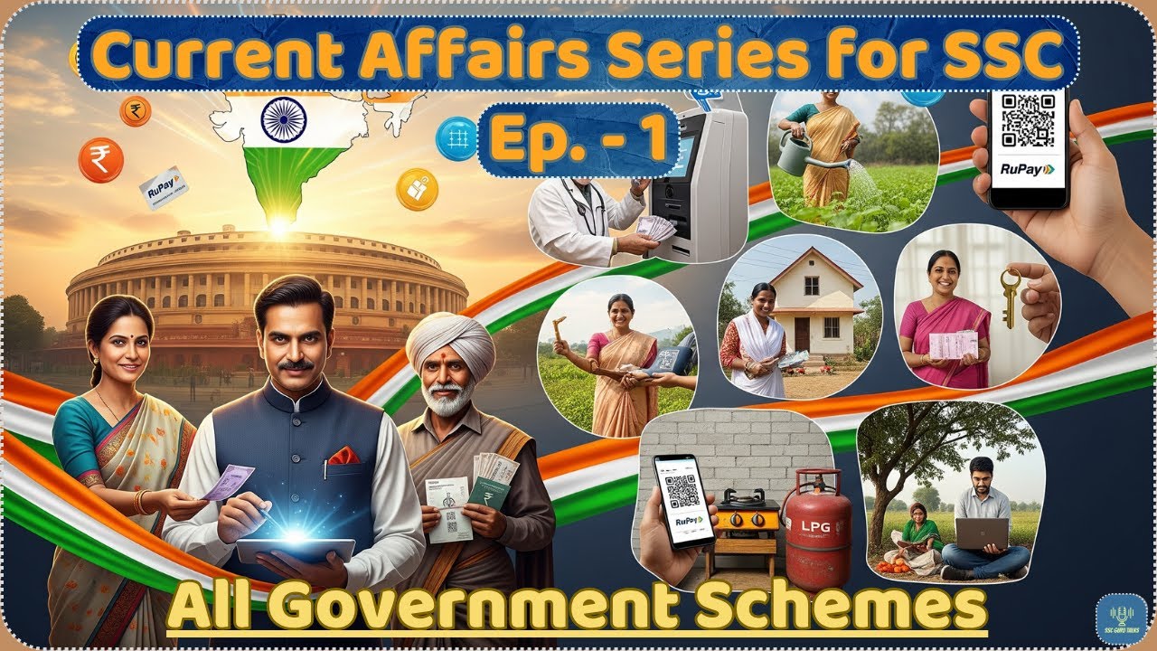 All Govt Schemes🏛️|| Current Affairs Series 2025 || Episode 1 || For SSC, UPSC & State PCS Revision