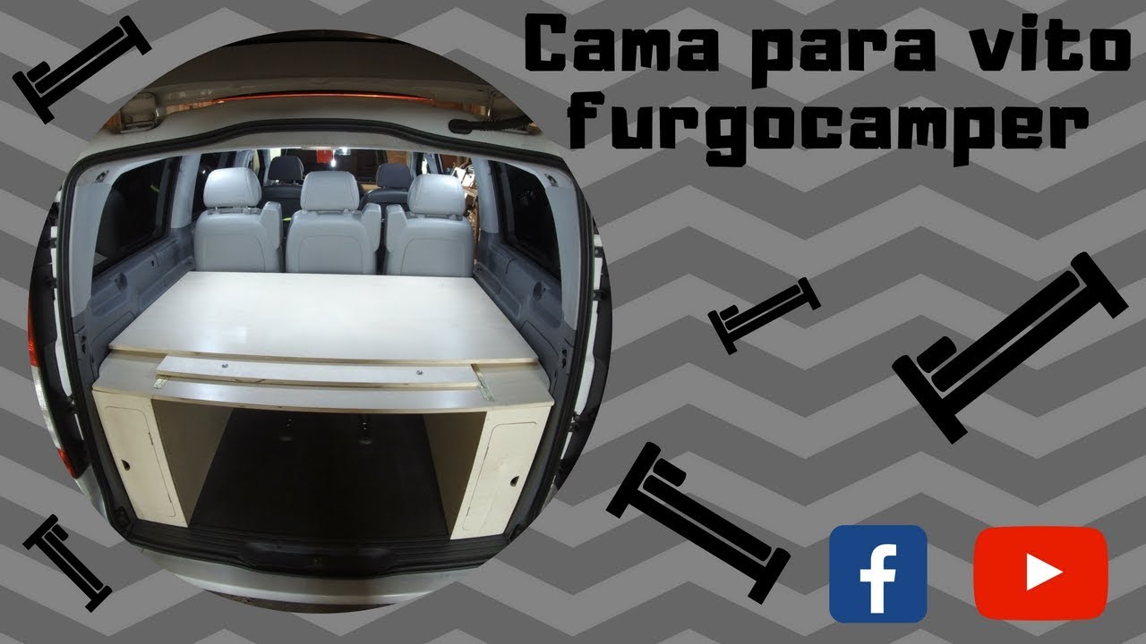 Cama desmontable para mercedes vito o viano bricocamper