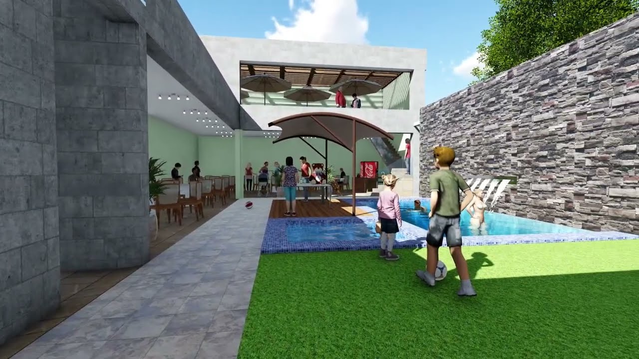 Salon de Eventos y Alberca 11x22
