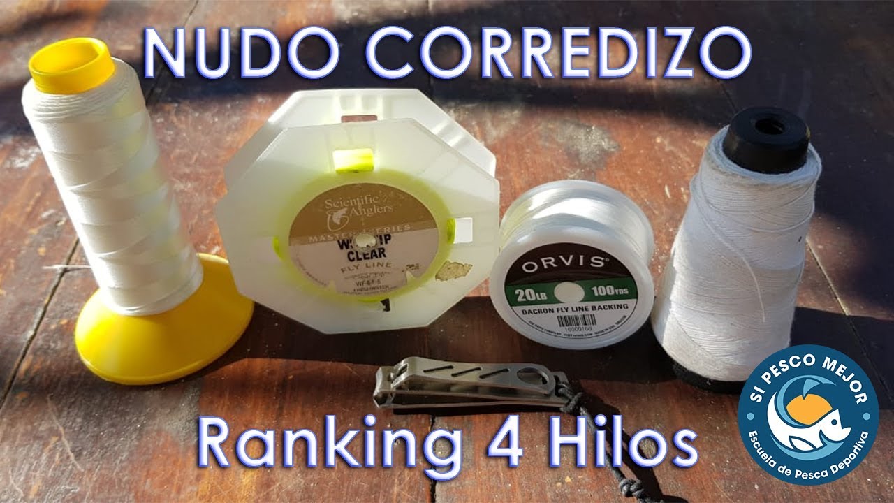 NUDO CORREDIZO, 4 materiales para hacerlo bien !!! TOP 4