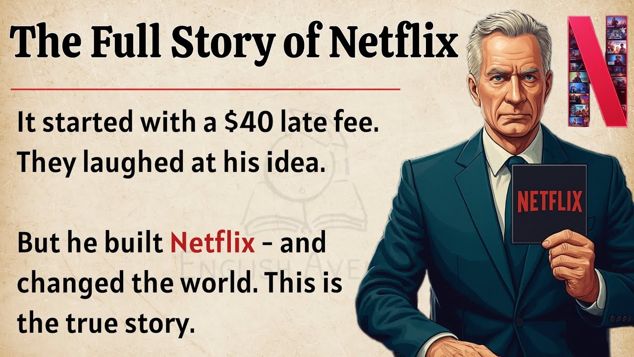 The Full Story of Netflix || Learn English Through Story Level 2 🔥|| Improve Your English Fluency✅️