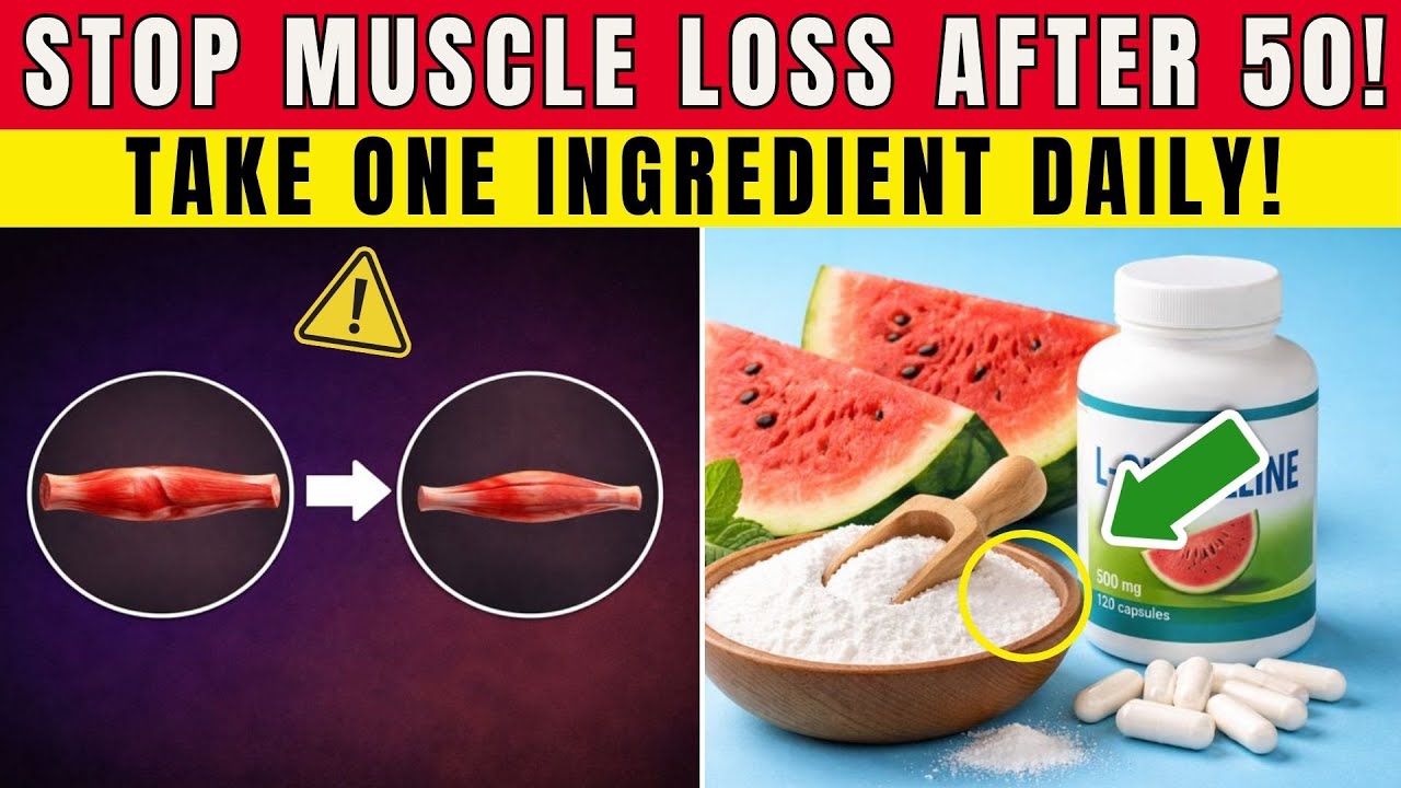 Over 50? Take ONLY ONE Ingredient to Stop Muscle Loss | Senior Health Tips