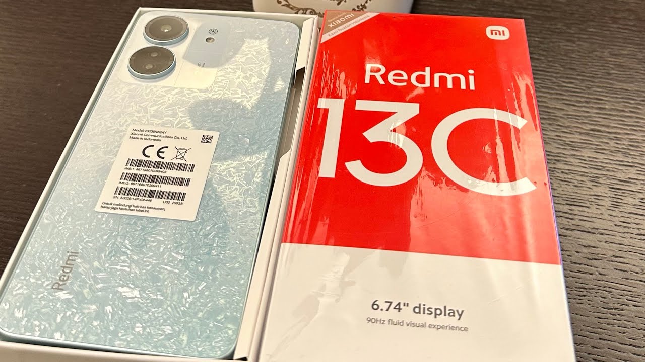 UNBOXING HP XIAOMI REDMI 13C RAM 8GB/ STORAGE 256GB