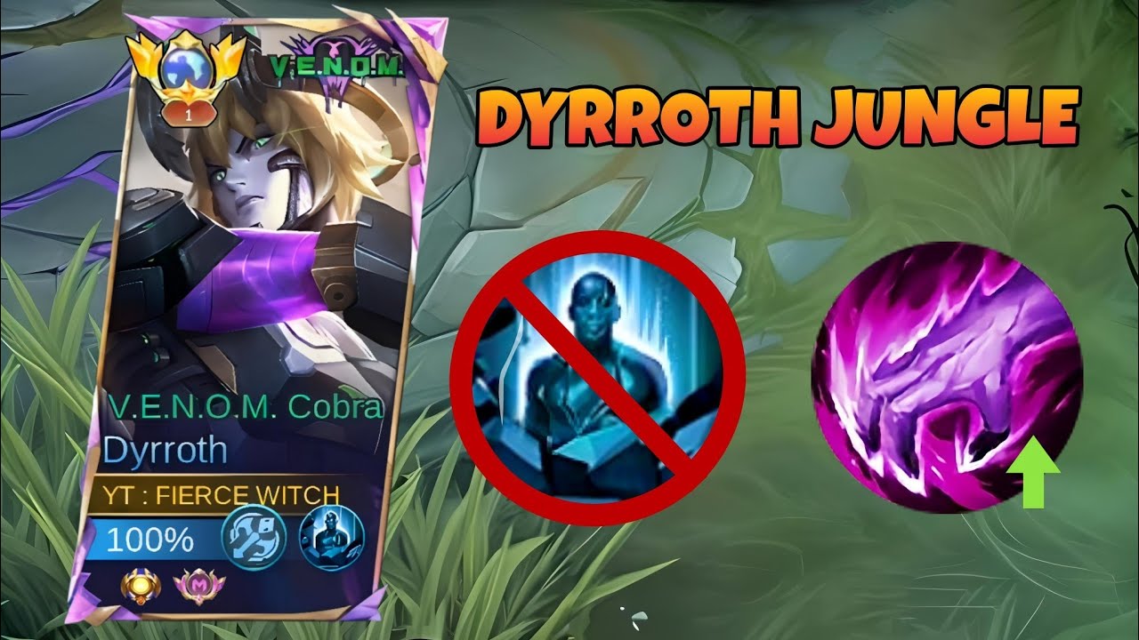 FINALLY NEW BEST 1 HIT BUILD FOR JUNGLE DYRROTH!! 100% BROKEN (MUST TRY) - MLBB