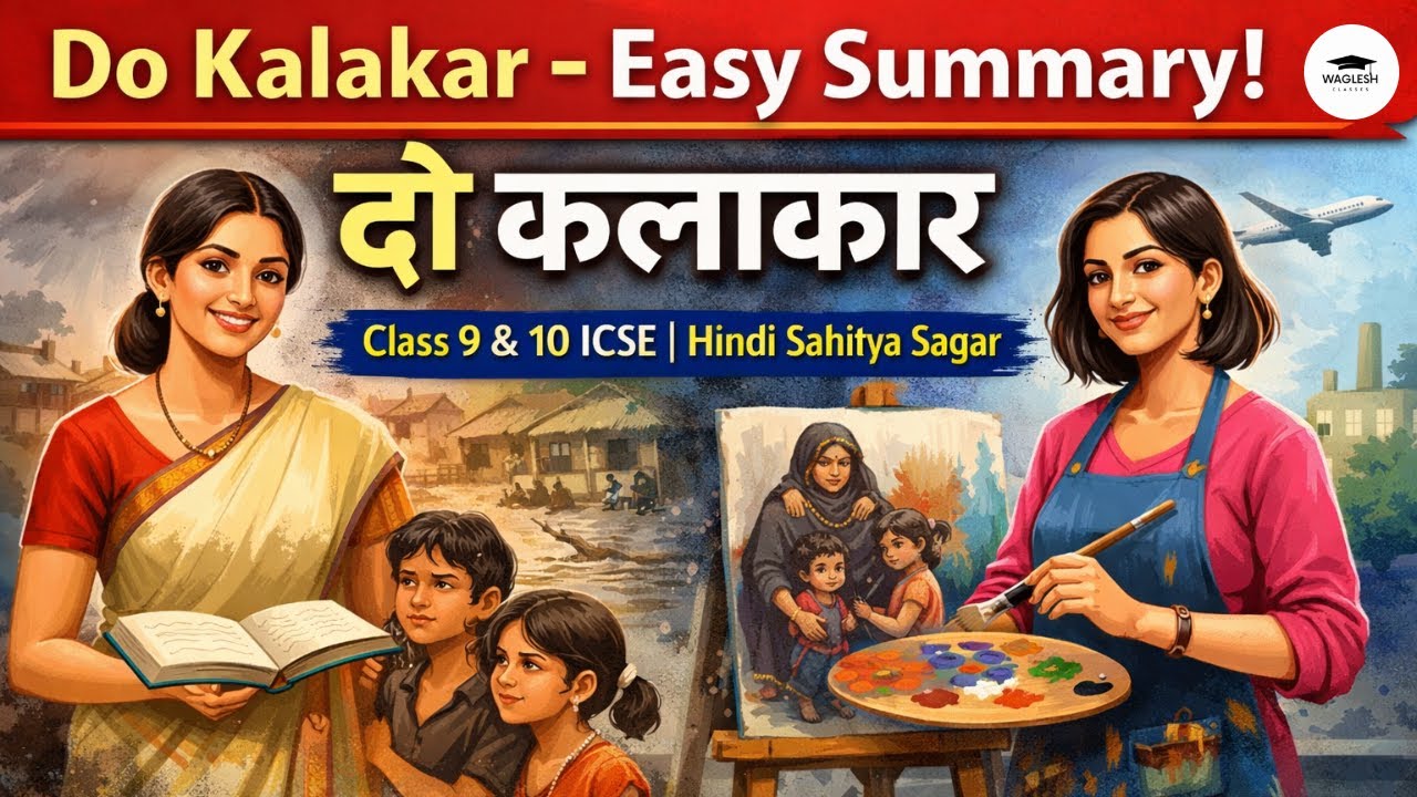 Do Kalakar - Easy Summary | Class 9 & 10 ICSE | Hindi Sahitya Sagar