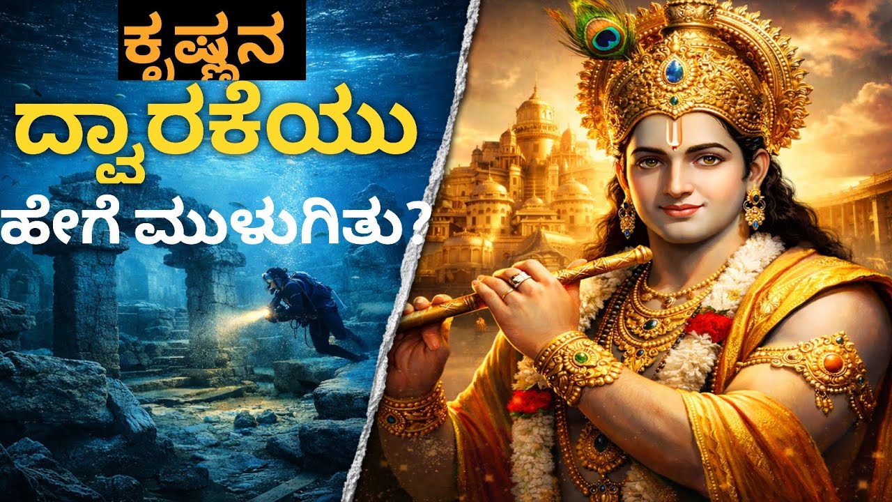 ಶ್ರೀ ಕೃಷ್ಣನ ದ್ವಾರಕಾ ಹೇಗೆ ಮುಳುಗಿತು?ಪುರಾಣವಲ್ಲ, ನಮ್ಮ ಇತಿಹಾಸ,ದ್ವಾರಕಾ ಇತ್ತೇ? 5000 ವರ್ಷಗಳ ನಂತರ ಹೊರಬಂದ ಸತ್ಯ