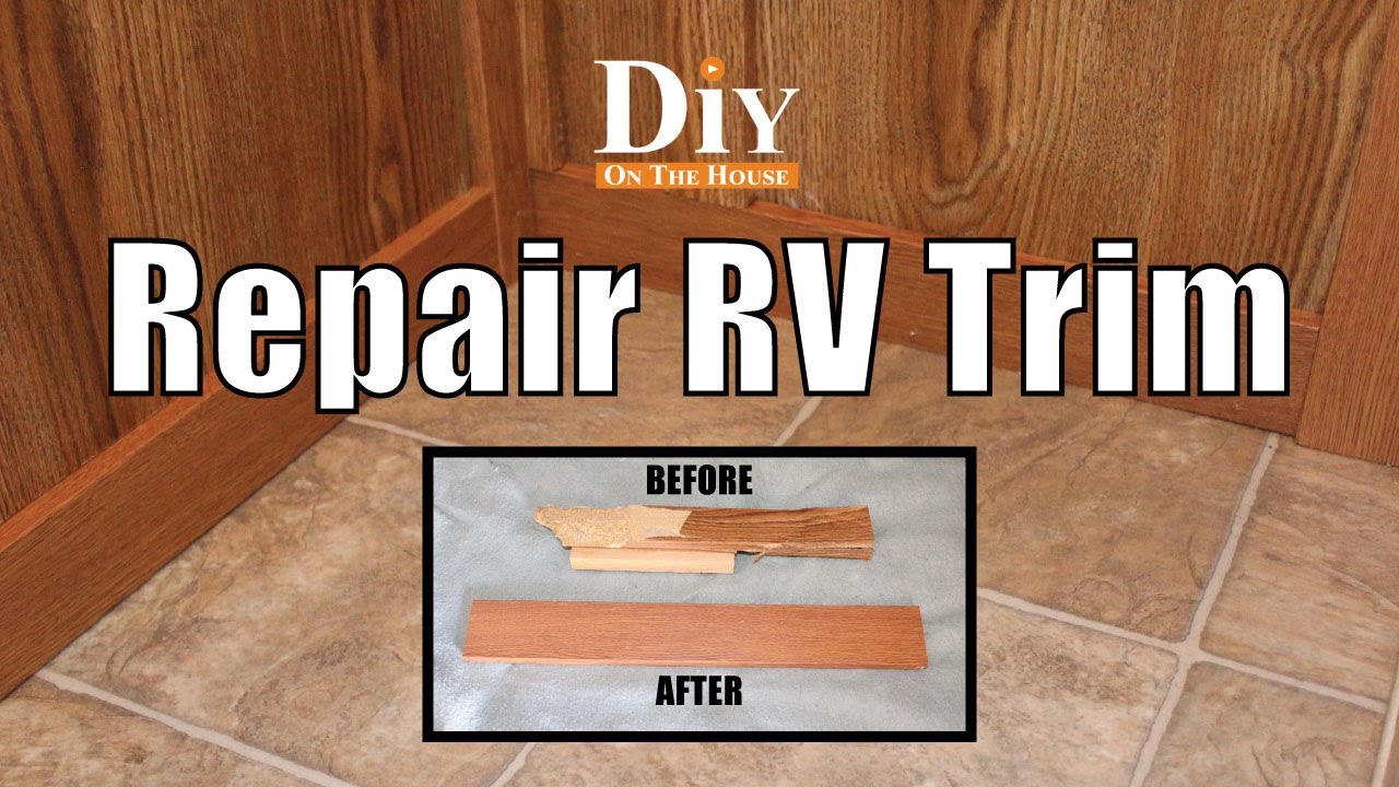 Fake Wood In RV Repair / How to Repair RV Cabinet Wood Trim