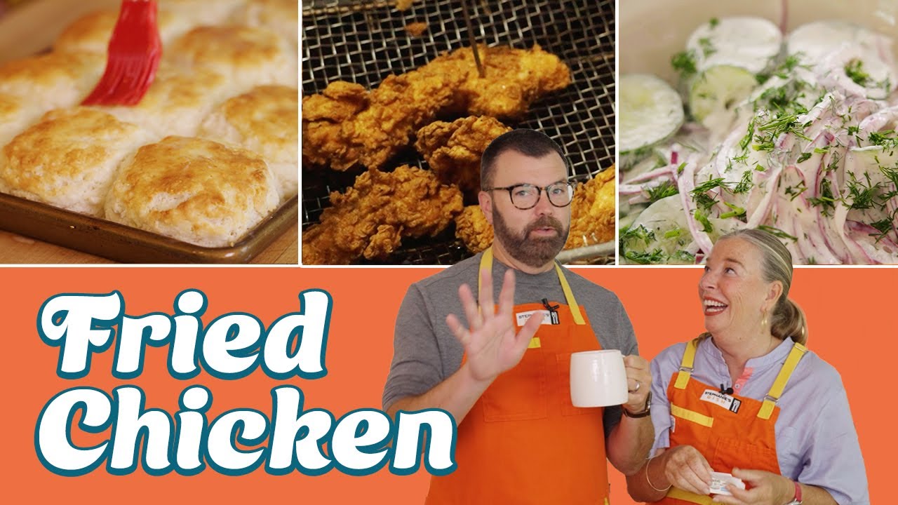 Crispy Fried Chicken and Buttermilk Biscuits