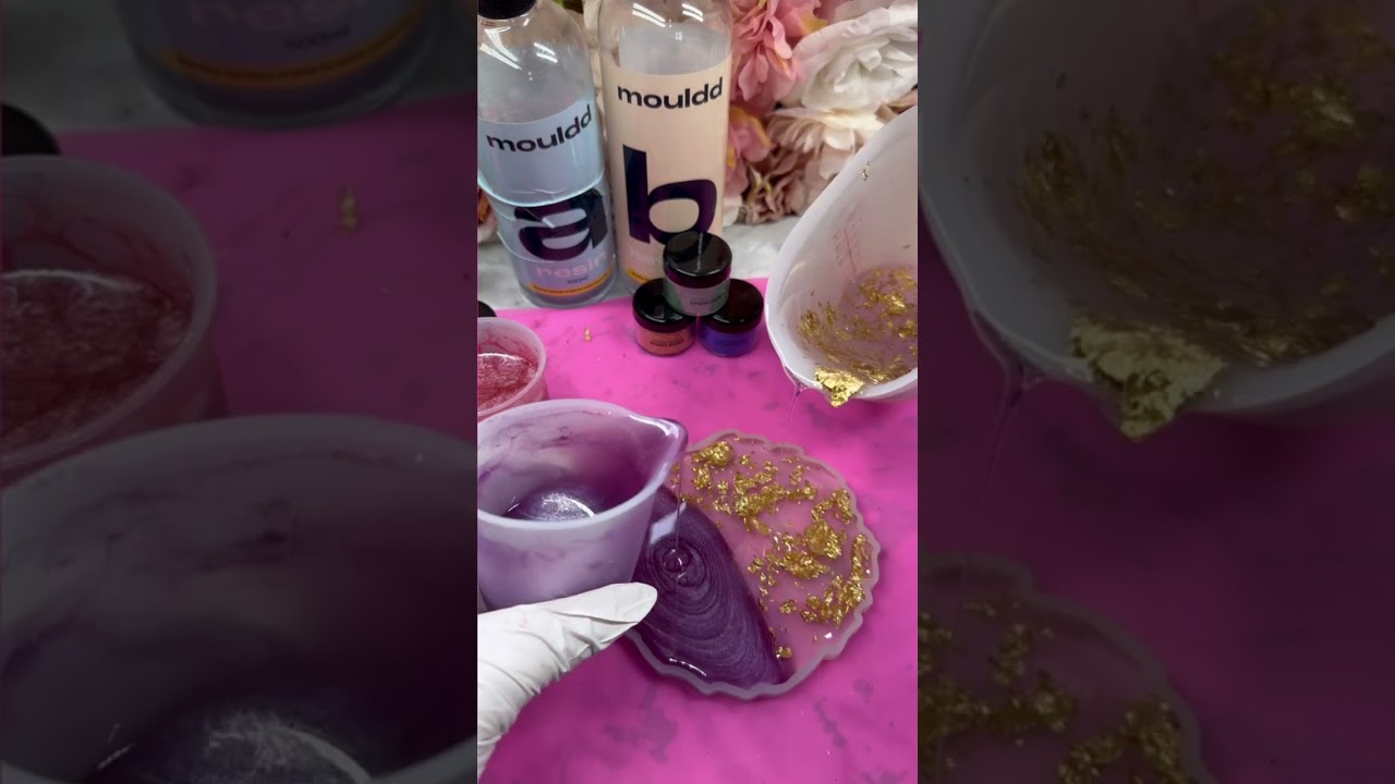 How to make resin coasters with the mouldd resin kit