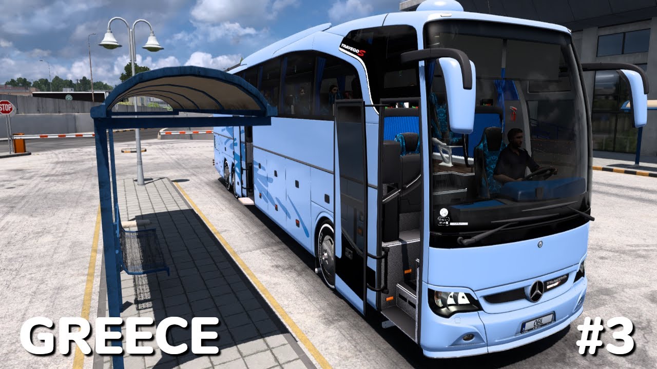 Euro Truck Simulator 2 | Intercity Bus Service | Mercedes-Benz Travego | Greece