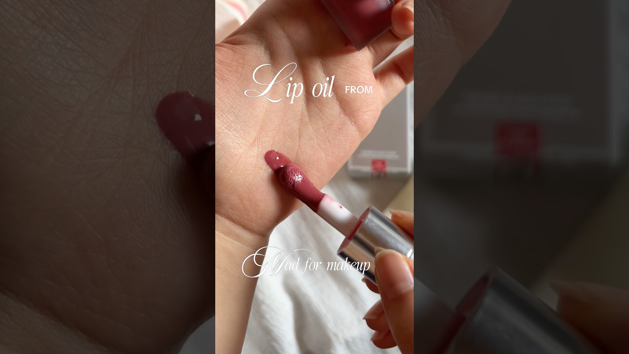 this lip oil from mad for makeup😔💯 #lipoil #madformakeup #lipgloss