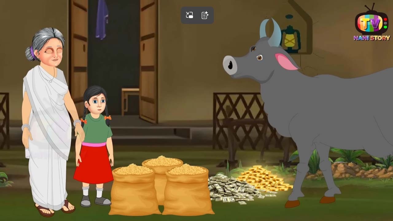 जादुई तीन आँख वाली काली गाय | jadui teen ankh wali gaay | Jadui Kahaniya | Moral story