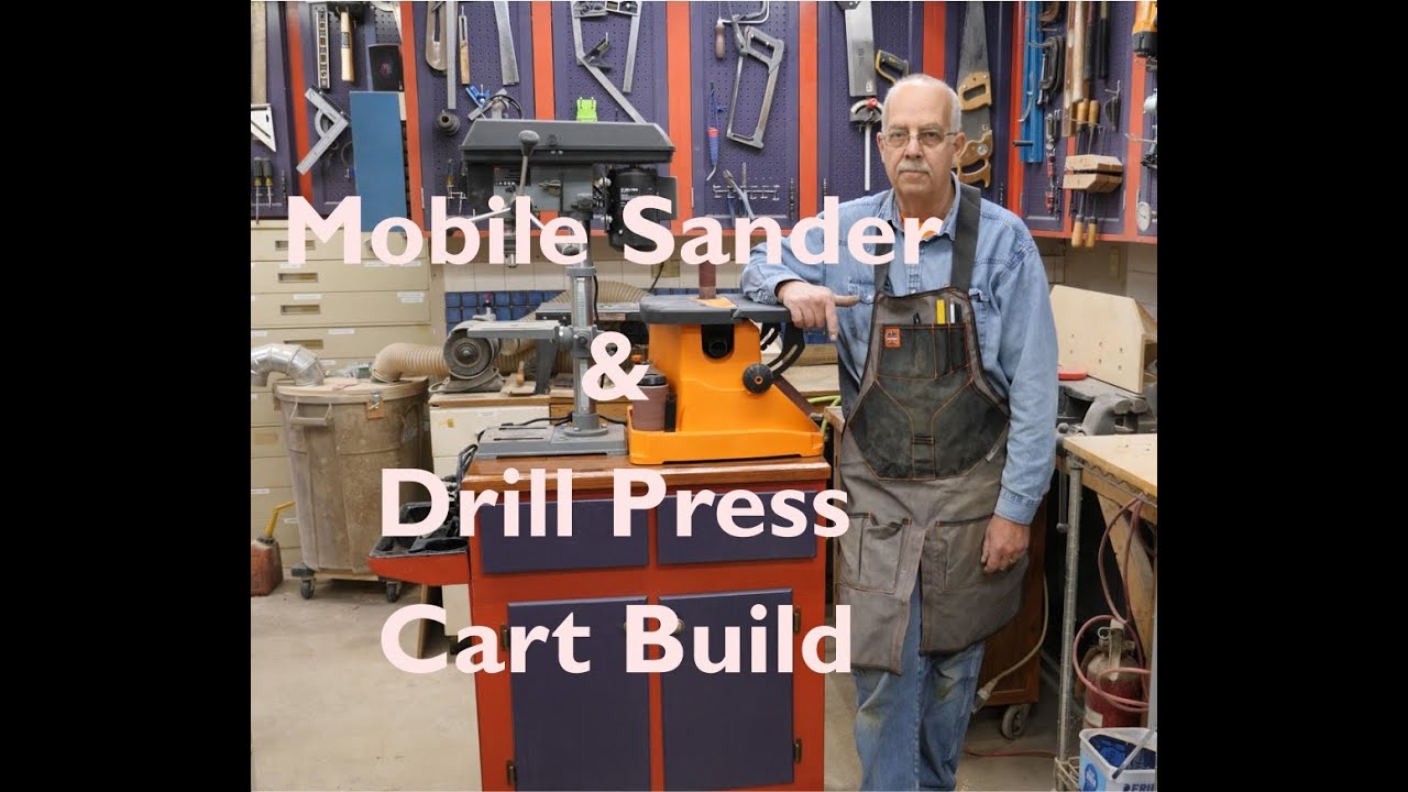 Mobile Drill Press & Spindle Sander Cart Build