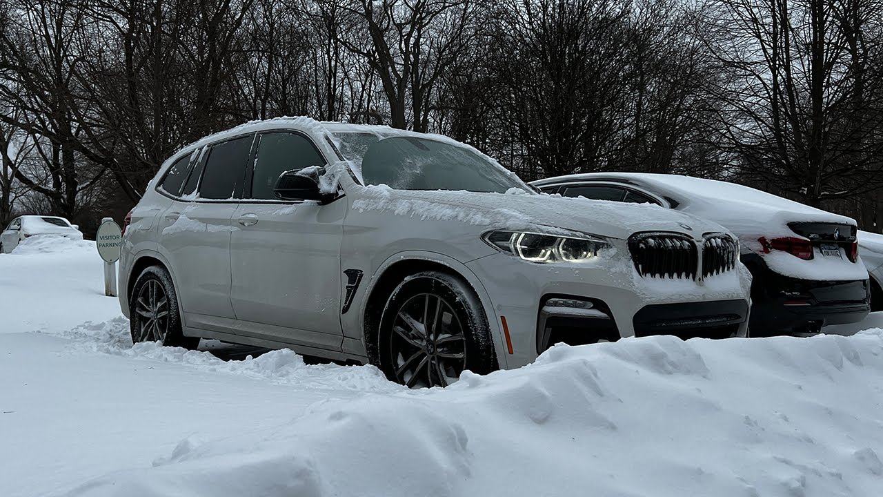 BMW vs NEW YORK SNOWSTORM... *I almost slid off the icy roads*