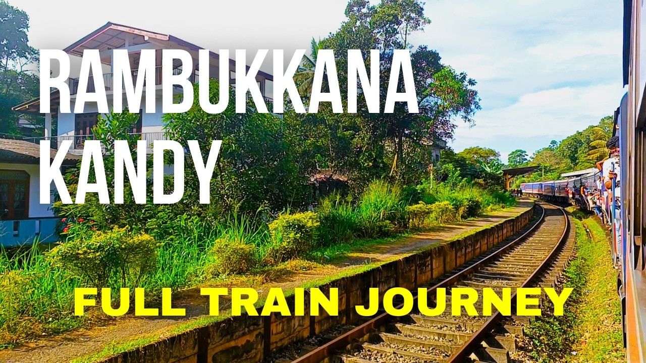 Rambukkana to Kandy Full Train Journey in Sri Lanka Railways