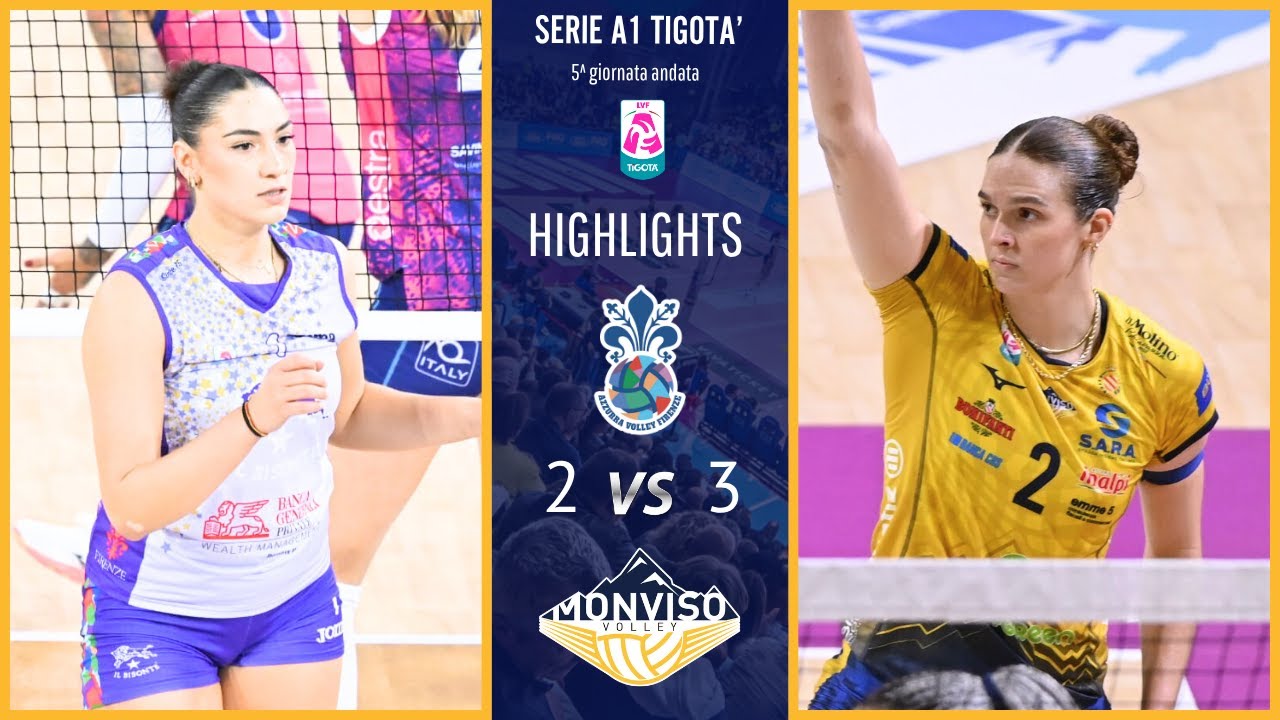 Firenze vs Monviso Volley | Highlights | 5^ giornata campionato 2025/26 Serie A1 Tigot&agrave;