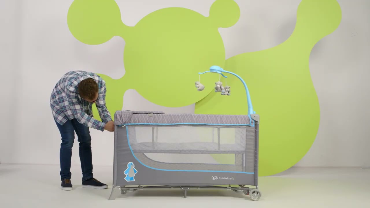 Kinderkraft JOY travel cot WITH ACCESSORIES How To Video   Tutorial