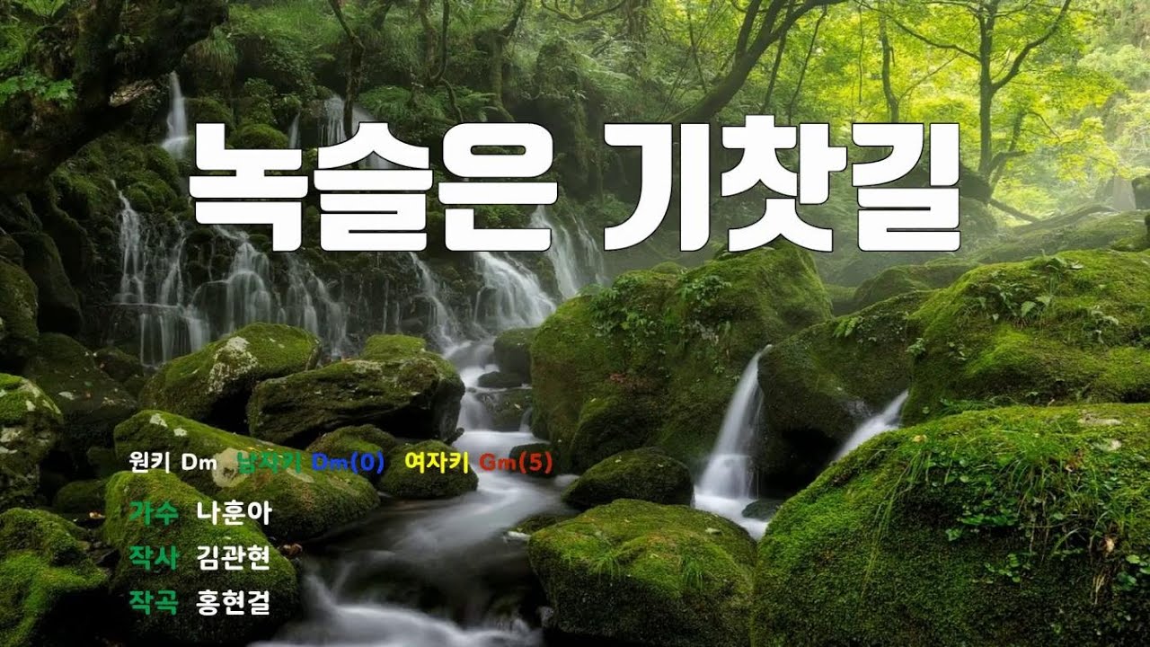 [은성반주기] 녹슬은기찻길 - 나훈아 /MR/가사