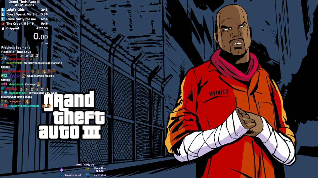 GTA III Definitive Edition All Missions Speedrun - Hugo_One Twitch Stream - 9/13/2023