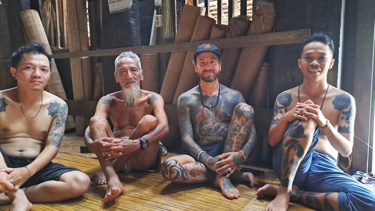 Belajar Tato Dayak Iban di Rumah Panjang Sungai Utik #tatoiban