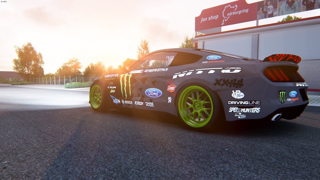 Confinement = Gros gavage en Ford Mustang Drifts the Nurburgring with Gittin Jr ( Assetto Corsa )