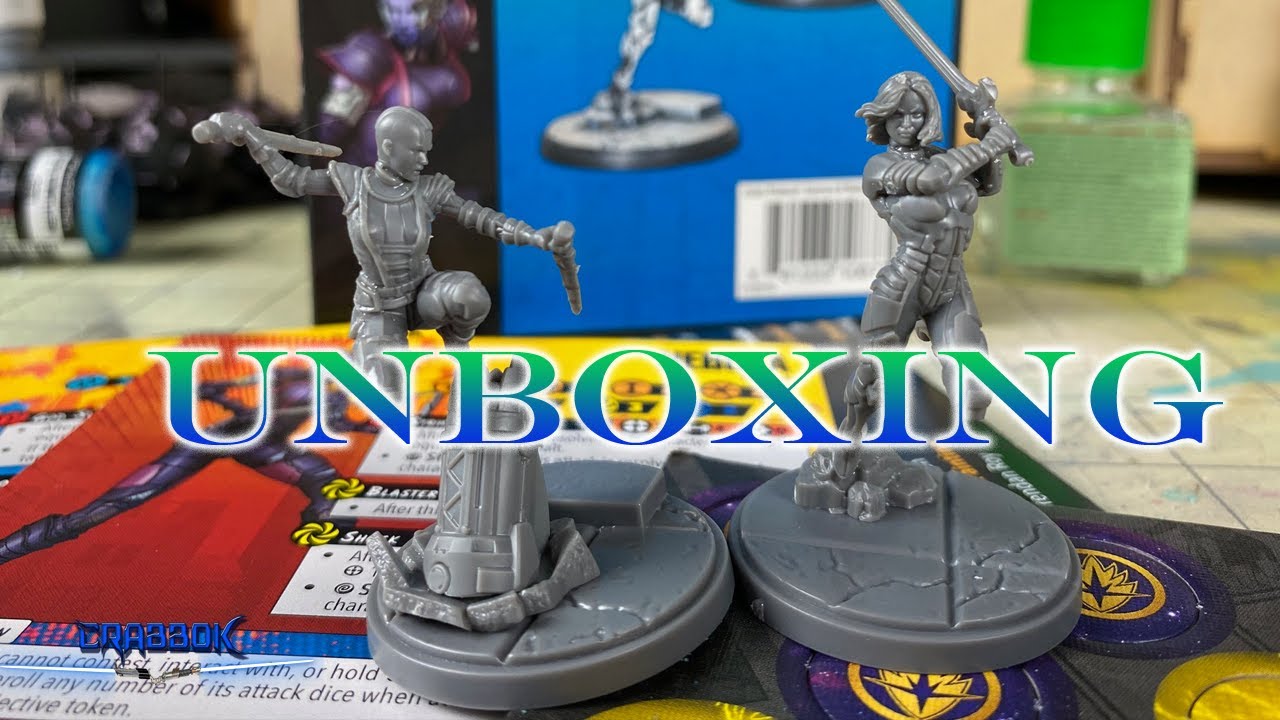 Marvel Crisis Protocol - Gamora and Nebula Unoboxing and Assembly