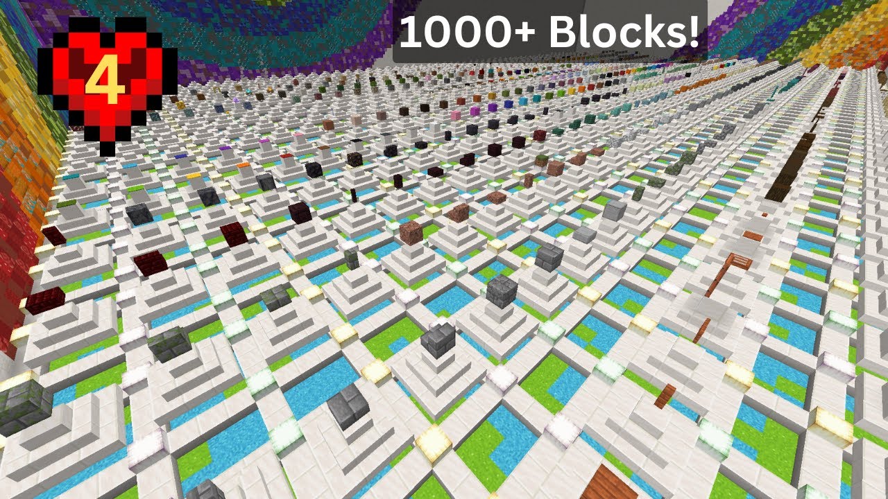 I Collected EVERY Block in Minecraft Hardcore!