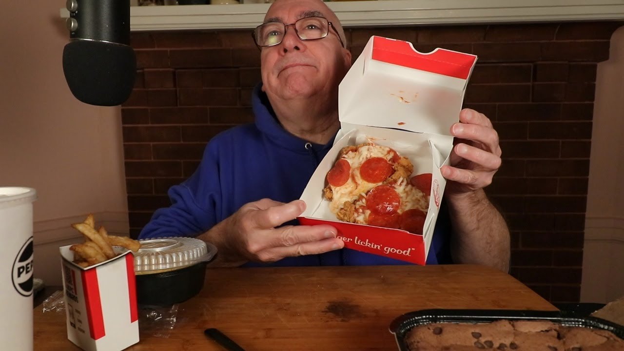 ASMR KFC Chizza Combo Mukbang Brownie Dessert Whispering