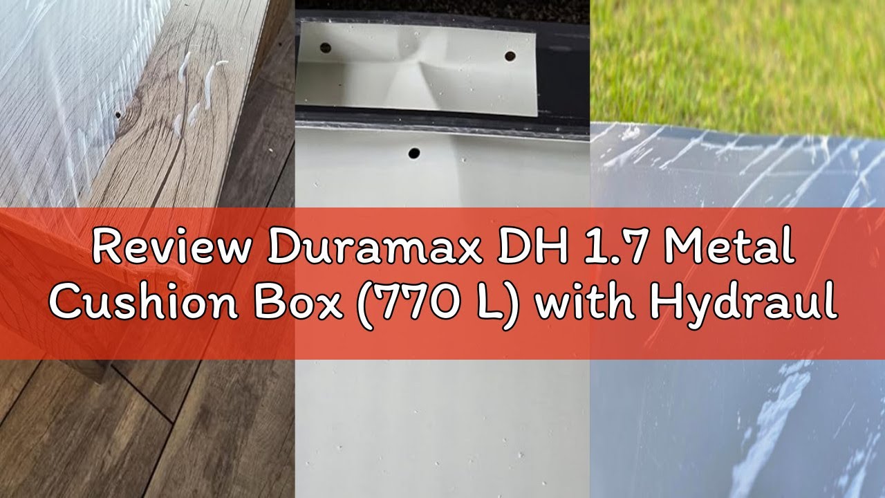 Review Duramax DH 1.7 Metal Cushion Box (770 L) with Hydraulic Gas Cylinder & Padlock Eye, Outdoor D