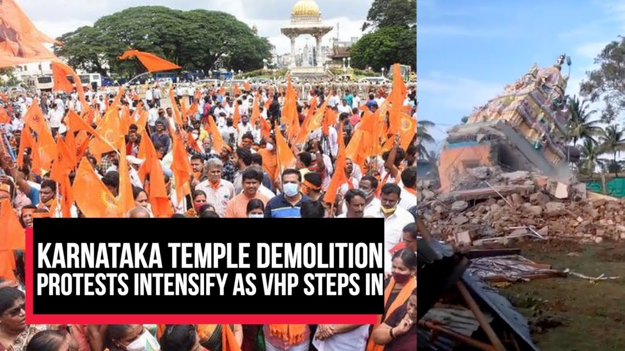 Hindu groups, including VHP slam BJP at protest against temple demolition | Cobrapost