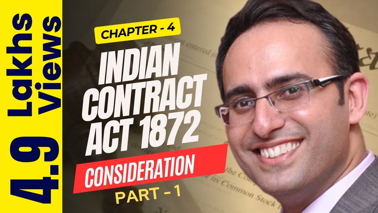 Indian Contract Act 1872- Chapter-4 Consideration (Part-1)