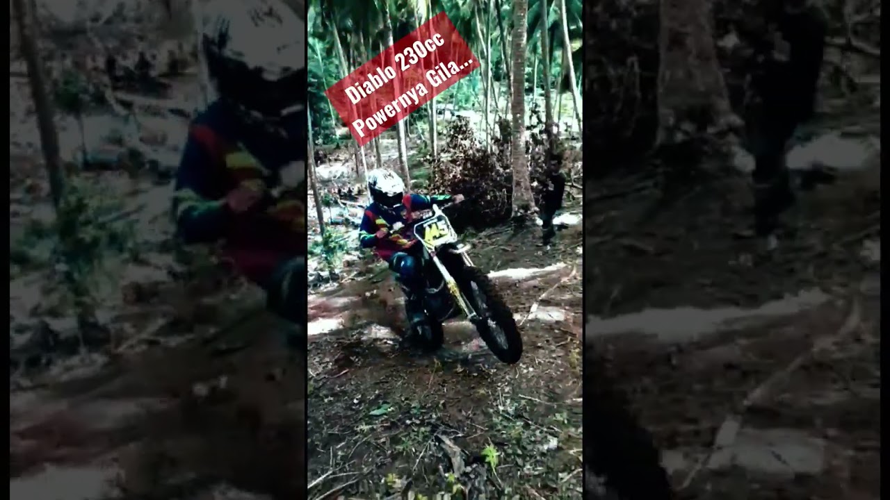 Diablo 230 cc Tanjakan Supra #shorts #shortvideo #motortrail #hardenduro #tanjakan