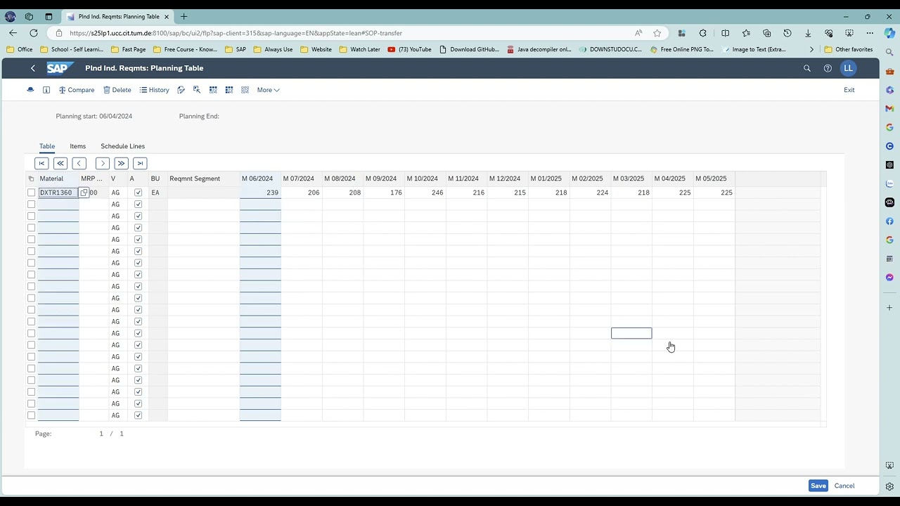 SAP Fiori (PP Process)  - Step 5 Transfer SOP to Demand Management