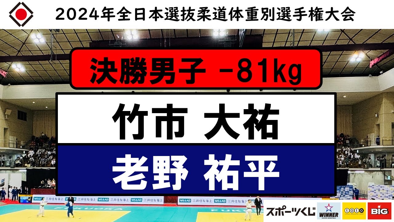 -81kg 決勝戦 2024年全日本選抜柔道体重別選手権大会
