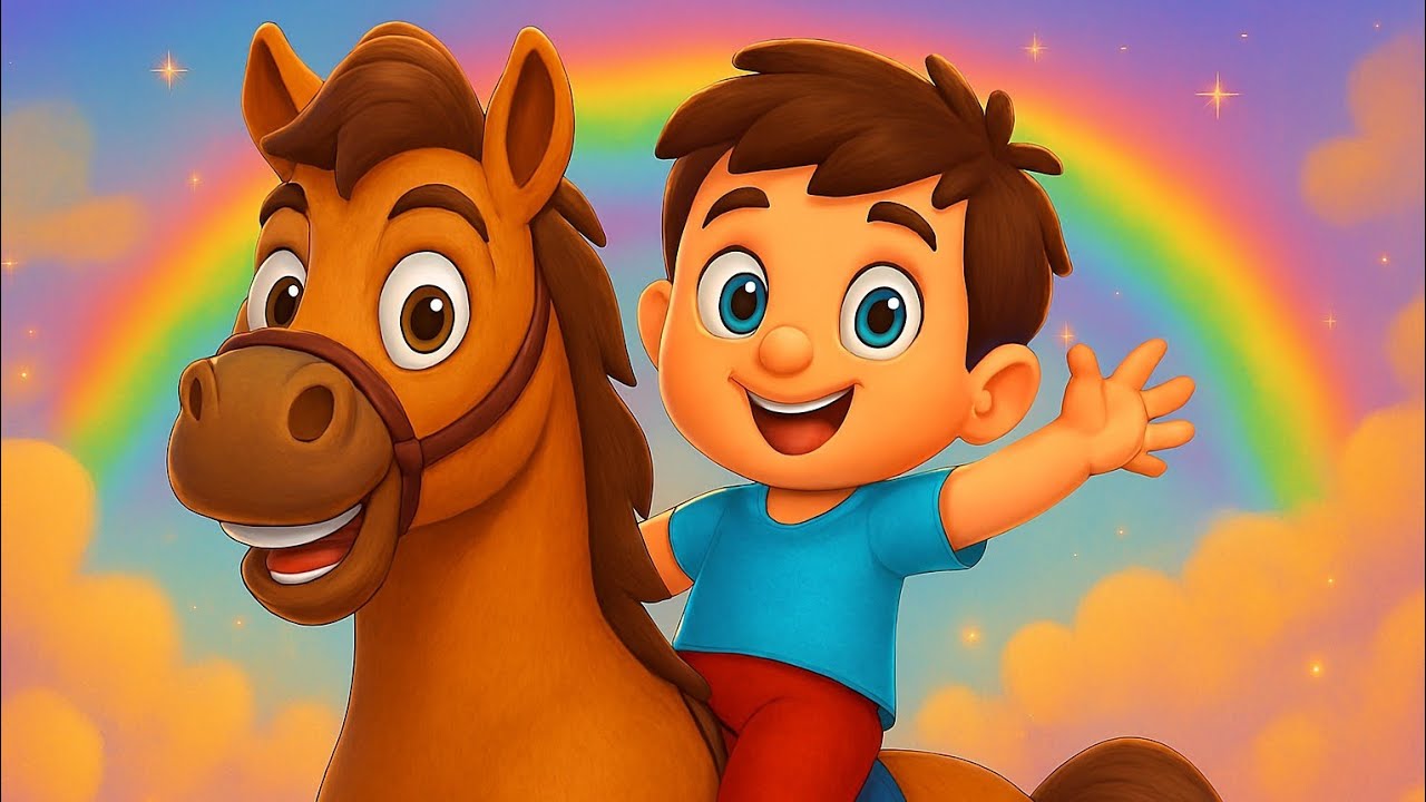 Chal Mere Ghode Tik Tik Tik 🐴 | Cute Kids Cartoon Rhyme | 3D Animation