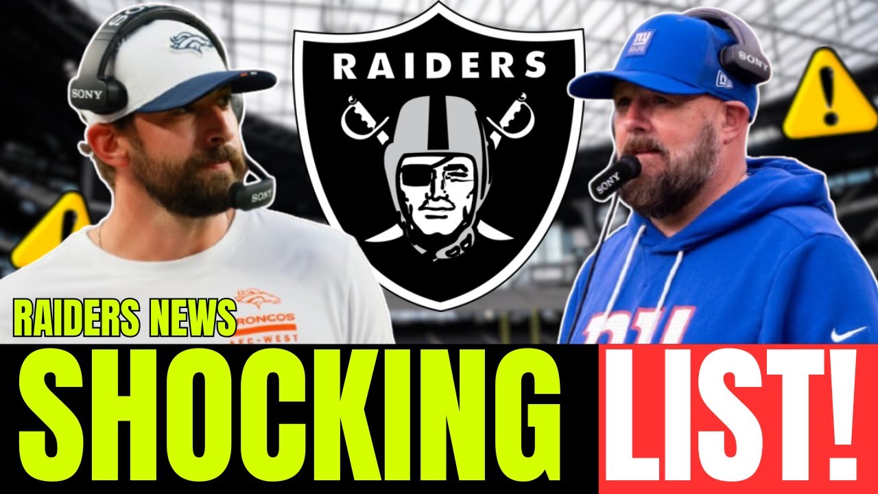 BREAKING! FINAL 3 HC NAMES LEAKED! (SCHEFTER) + STAR DC GONE?! Raiders News