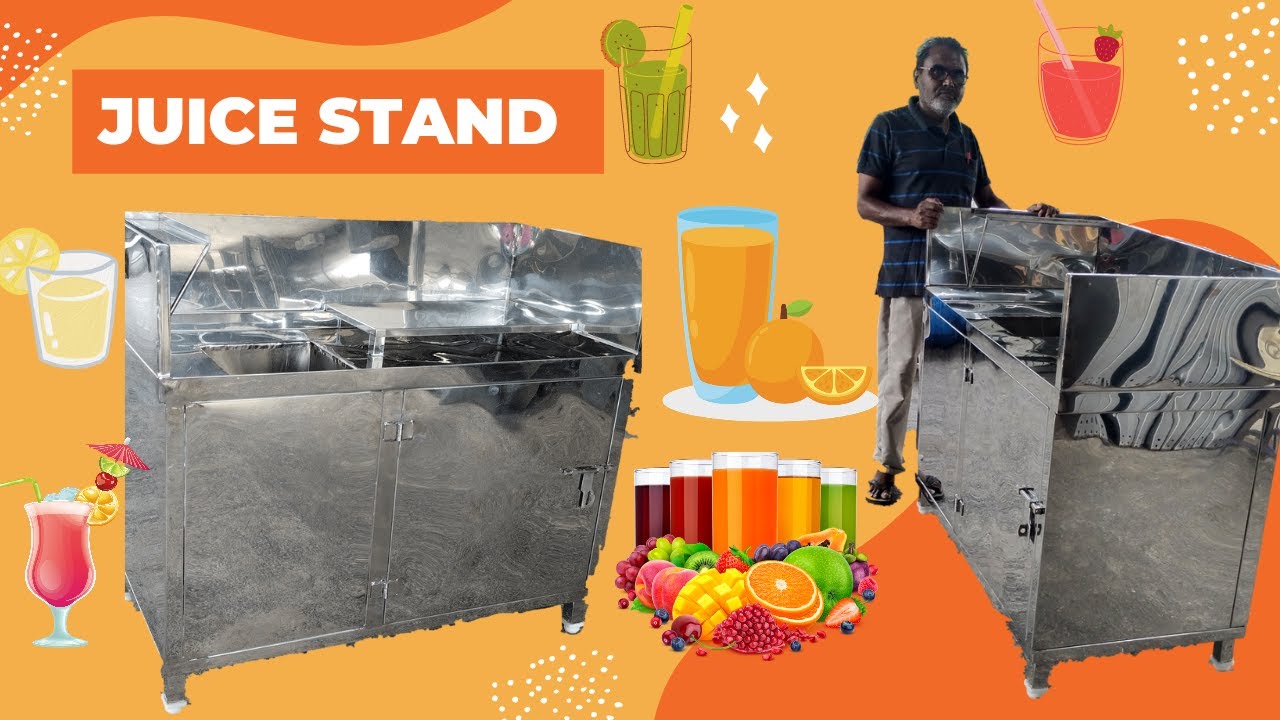 Full SS juice stand| stainless steel | steel business products