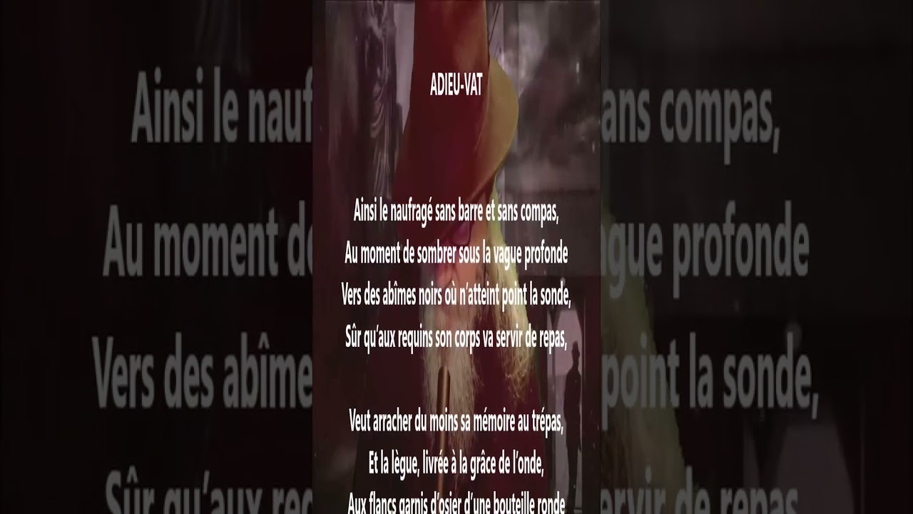 Adieu-vat - Jean Richepin lu par Yvon Jean