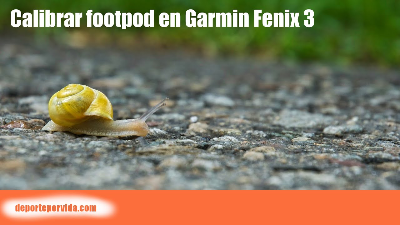 Calibrar footpod Garmin Fenix 3
