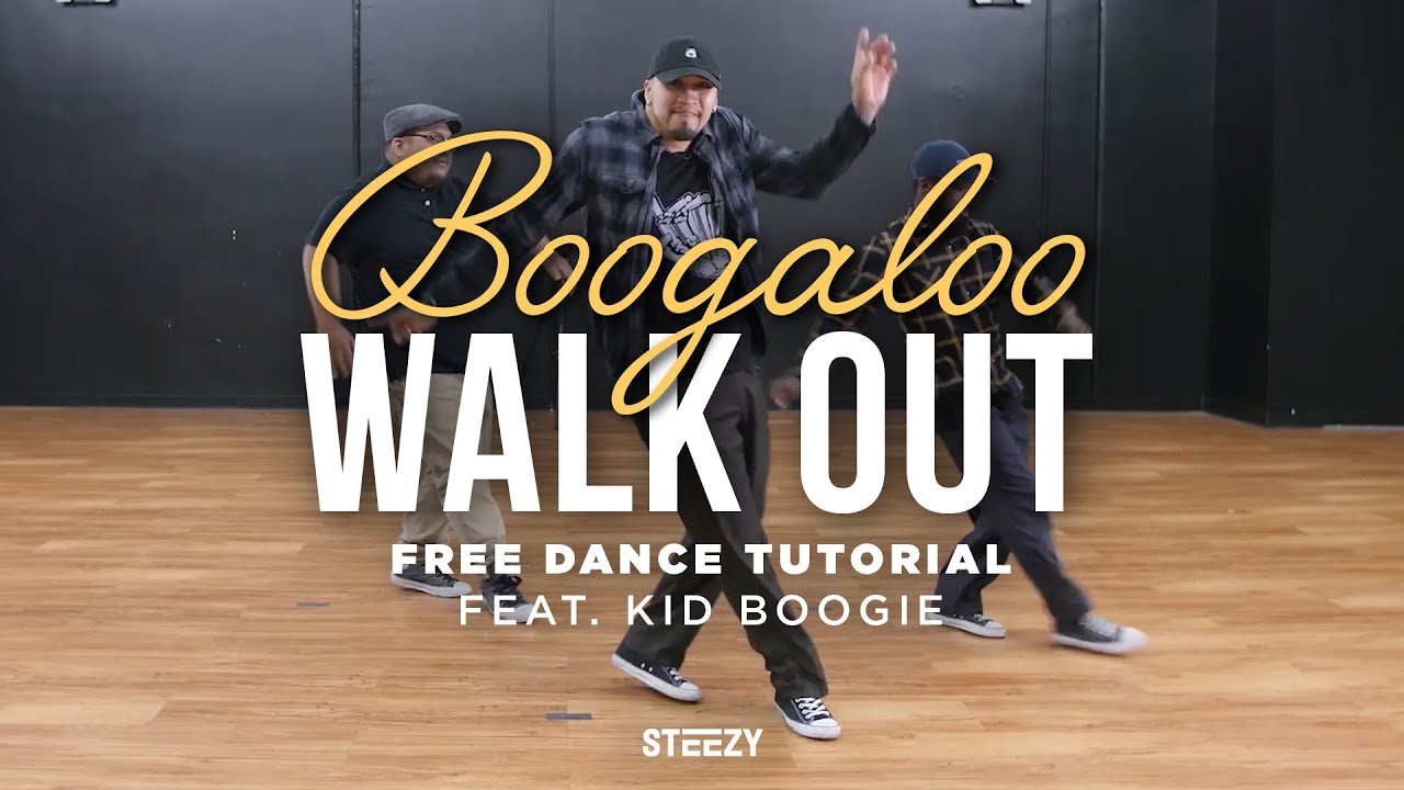 Как танцевать оригинальный танец Boogaloo Walk Out с Kid Boogie | Уроки танцев | STEEZY.CO