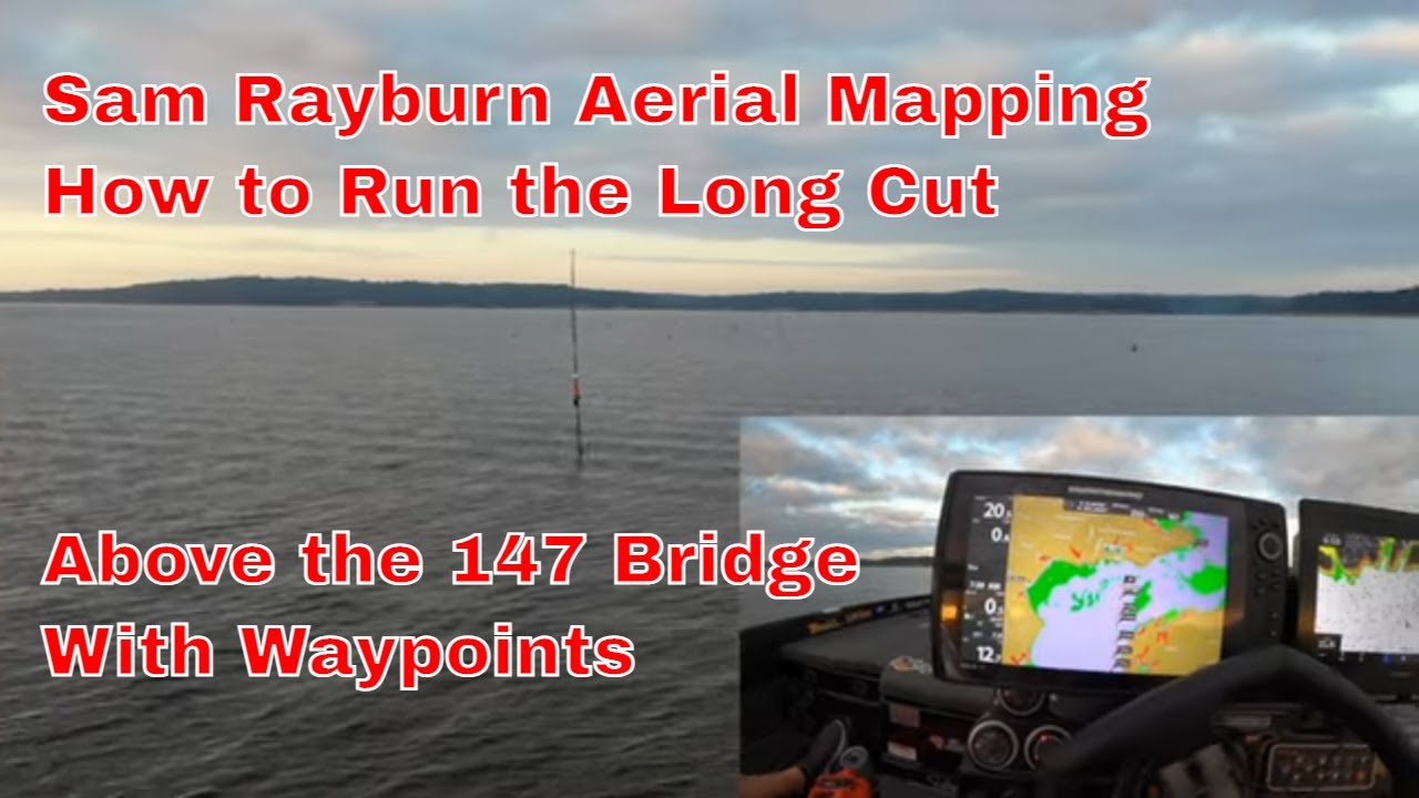 Sam Rayburn Aerial Mapping - Running up the Lake Above the 147 Bridge - Video 5 in the Series