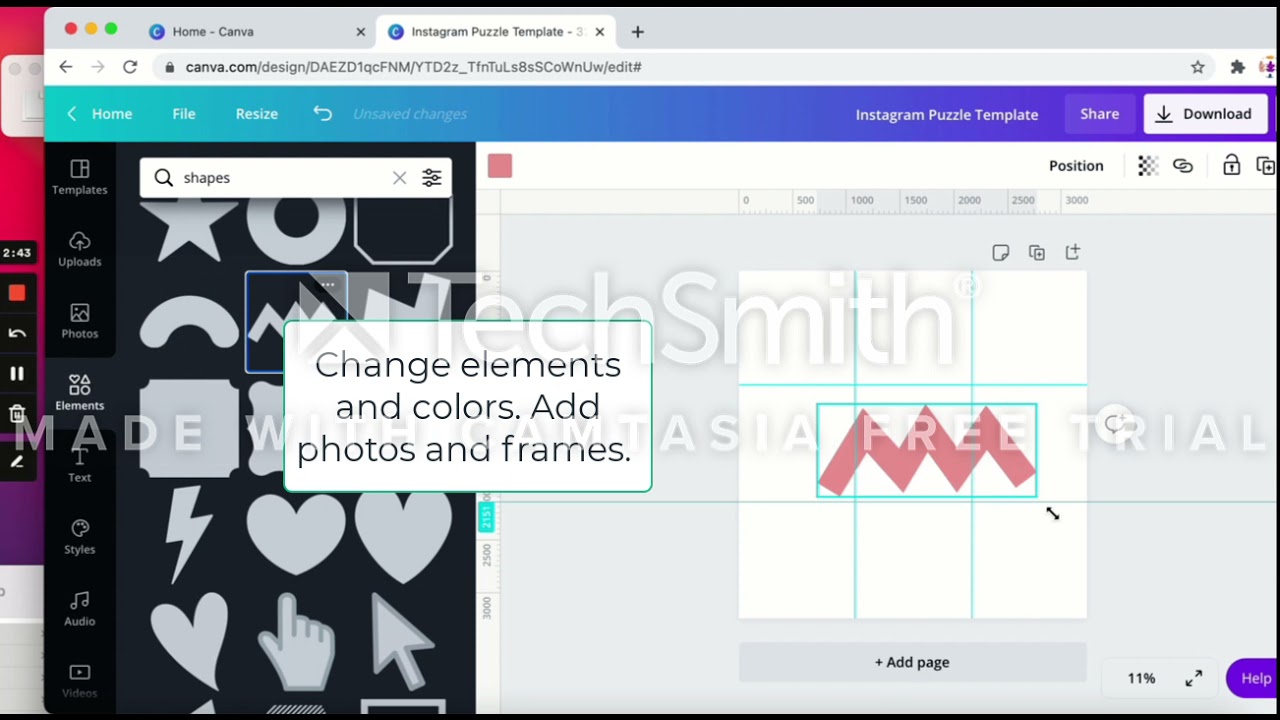 How To Design An Instagram Puzzle Using Canva