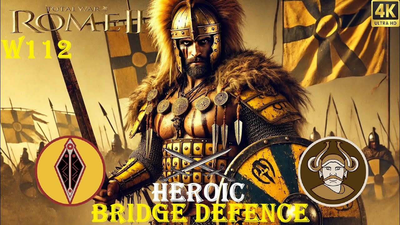 Heroic Win112 💪Bridge Defence🔥This is Total War LEGENDARY Lusitani Ep19 🤩 Rome2 Total War Series⚔